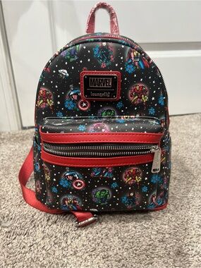 Loungefly marvel advengers tattoo mini backpack NWT
